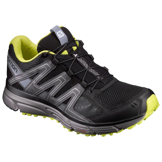 Salomon X-MISSION 3 Zapatillas Trail Running Hombre - Negras / Plateadas - Colombia (92783-VSHA)